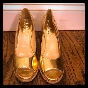 Cole HaanWomen gold shoes
